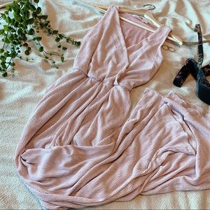 All in Favor | Pink Champagne Jumpsuit  | Medium